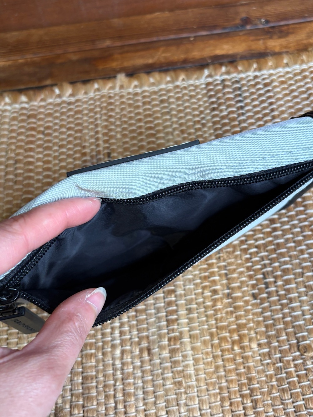 Vintage 90’s Ralph Lauren Polo Sport Wallet Silver Black - Picture 3 of 12